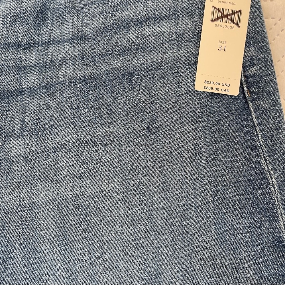 Paige Genevieve Modern High Rise Flare Jeans Size 34 Perspective - Picture 10 of 14